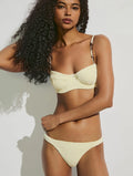 Top Meia Taça + Tanga Lateral Média Lisos Hermosa